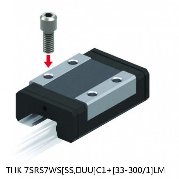7SRS7WS[SS,​UU]C1+[33-300/1]LM THK Miniature Linear Guide Caged Ball SRS Series