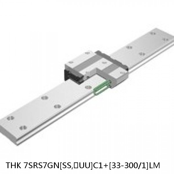 7SRS7GN[SS,​UU]C1+[33-300/1]LM THK Miniature Linear Guide Full Ball SRS-G Accuracy and Preload Selectable