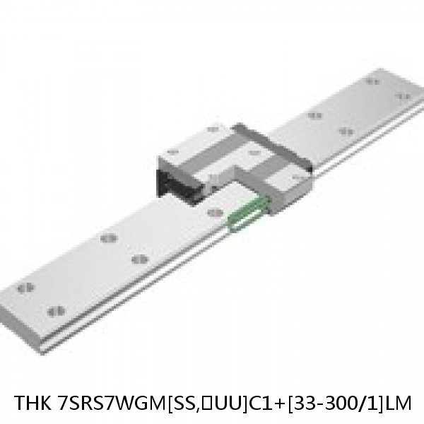 7SRS7WGM[SS,​UU]C1+[33-300/1]LM THK Miniature Linear Guide Full Ball SRS-G Accuracy and Preload Selectable