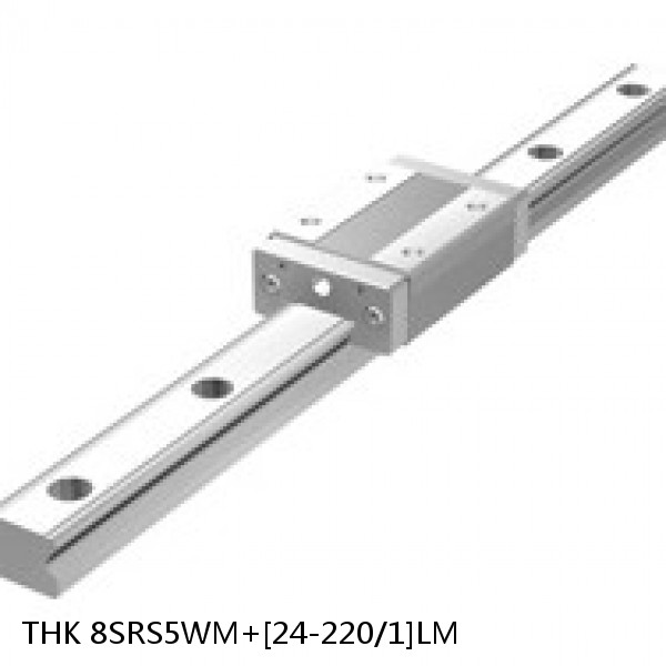 8SRS5WM+[24-220/1]LM THK Miniature Linear Guide Caged Ball SRS Series