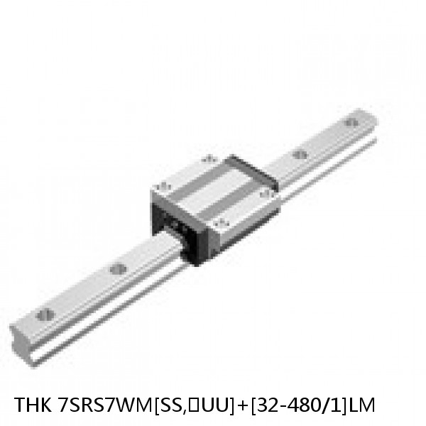 7SRS7WM[SS,​UU]+[32-480/1]LM THK Miniature Linear Guide Caged Ball SRS Series