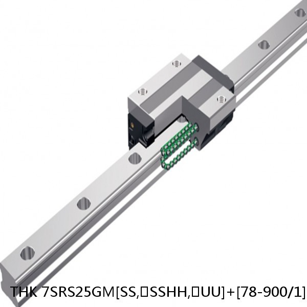 7SRS25GM[SS,​SSHH,​UU]+[78-900/1]L[H,​P]M THK Miniature Linear Guide Full Ball SRS-G Accuracy and Preload Selectable