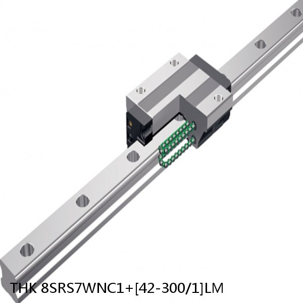 8SRS7WNC1+[42-300/1]LM THK Miniature Linear Guide Caged Ball SRS Series