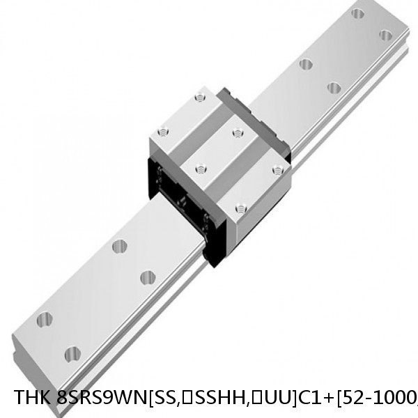 8SRS9WN[SS,​SSHH,​UU]C1+[52-1000/1]LM THK Miniature Linear Guide Caged Ball SRS Series